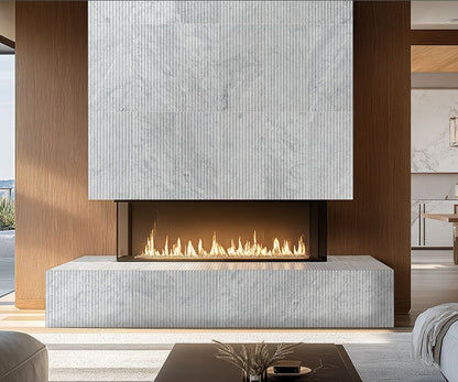 Carrara White Milano Ribbo 12x24 Honed