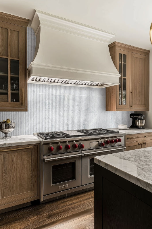 Carrara White Milano Ribbo 12x24 Honed