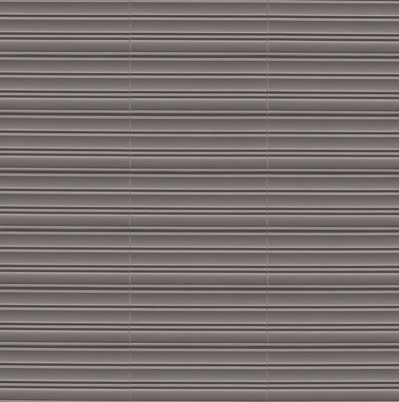 Folk Charcoal Fluted Tile
