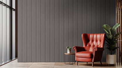 Folk Charcoal Fluted Tile
