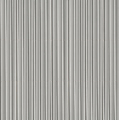 Folk Silver Fluted Tile