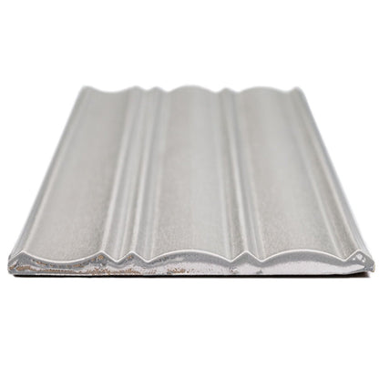 Folk Silver Fluted Tile