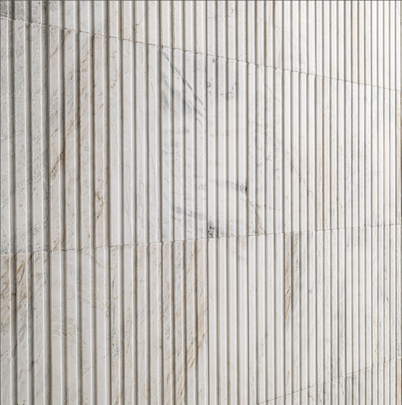 Arabescato Venato Tile 4x12 Slat Honed