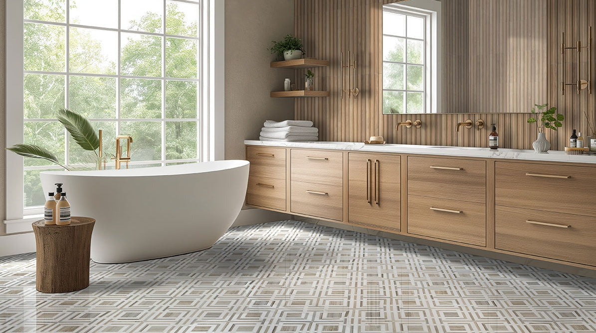 Sinfonia Hip Hop Camel Fluted Tile