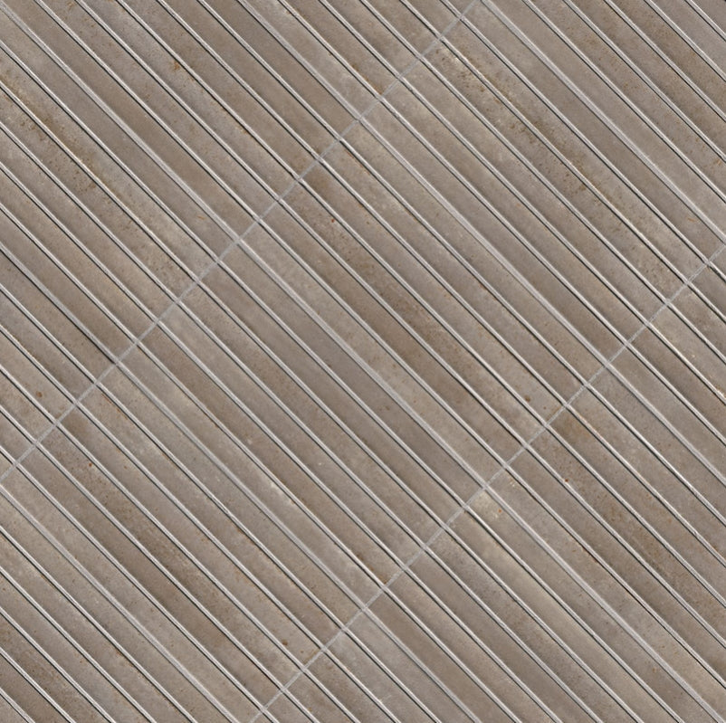 Gems Grigio Fluted Tile