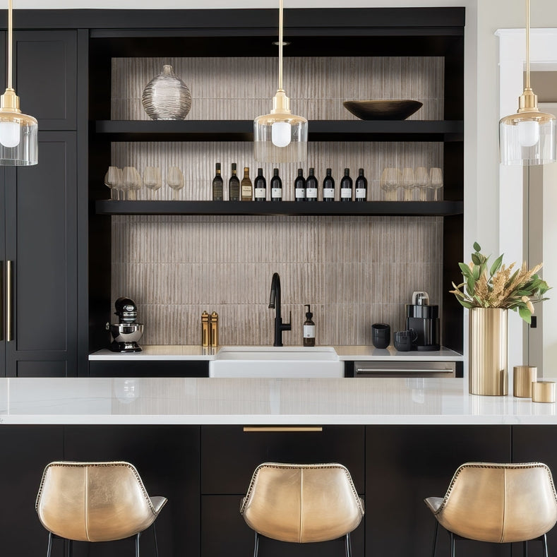 Gems Grigio Fluted Tile
