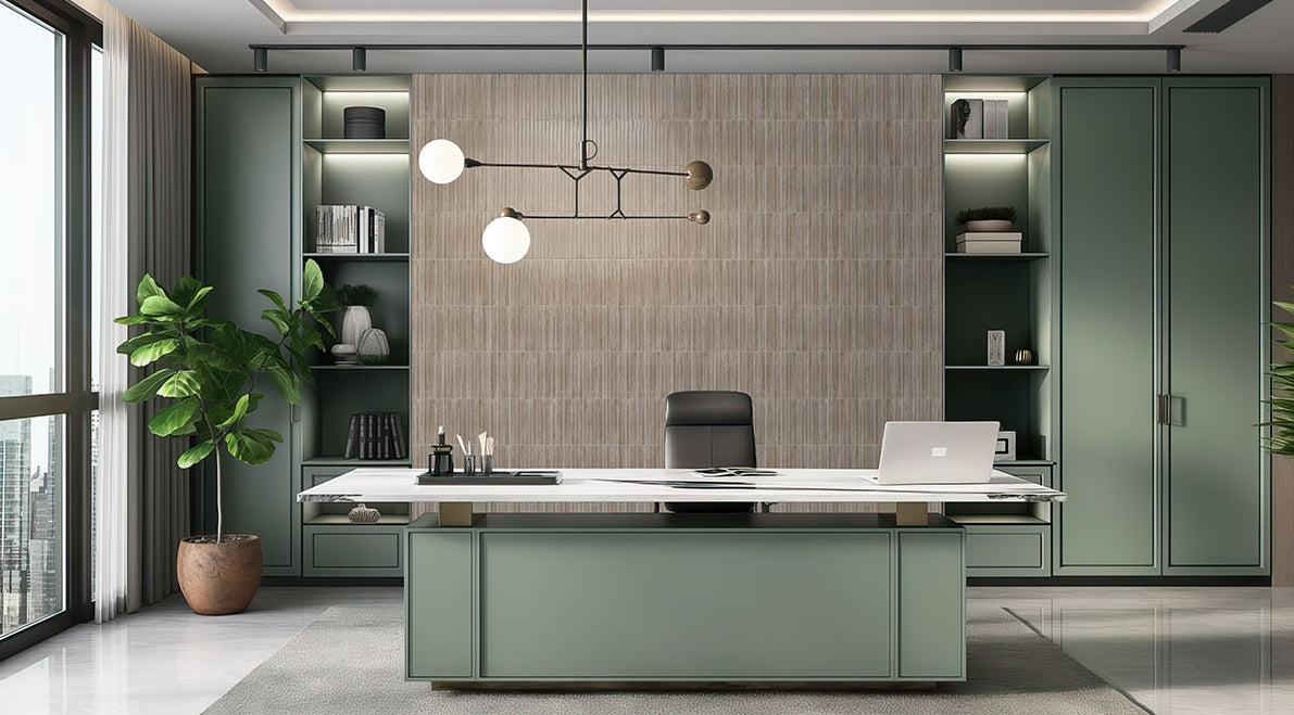 Gems Grigio Fluted Tile