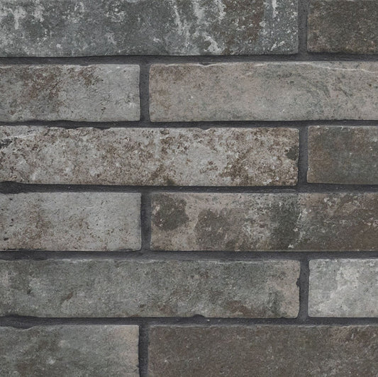 BRICKSTONE CHARCOAL 2X10 BRICK TILE