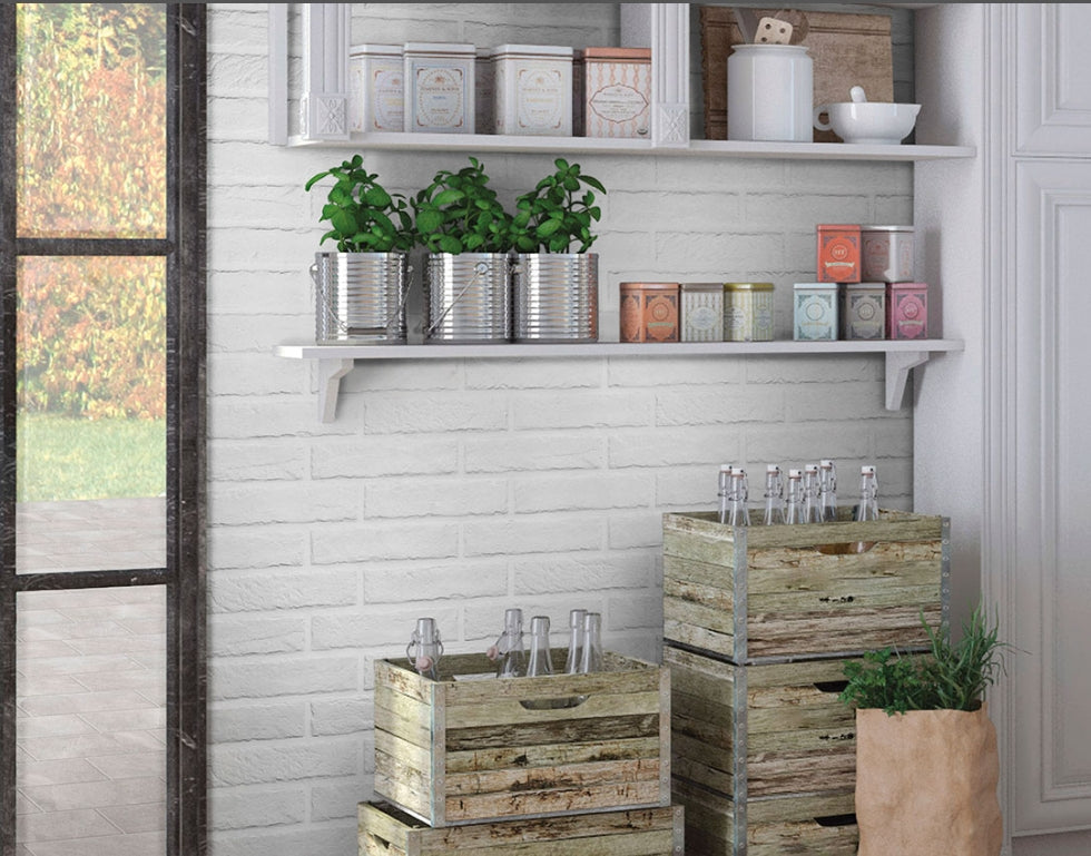 Brickstone White Brick Tile