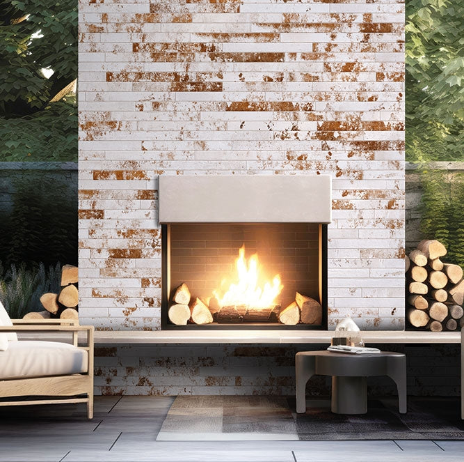 Brickstone Rustique White Brick Tile