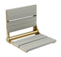 18″ Bilanx Shower Seat in Brushed Gold Finish.