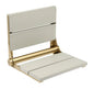 18″ Bilanx Shower Seat in Brushed Gold Finish.