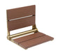 18″ Bilanx Shower Seat in Brushed Gold Finish.