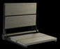 18″ Bilanx Shower Seat in Matte Black Finish.