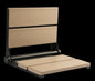 18″ Bilanx Shower Seat in Matte Black Finish.