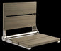 18″ Bilanx Shower Seat in Polished Stainless Finish.