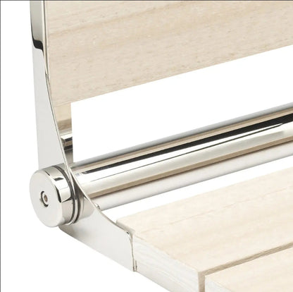 18″ Bilanx Shower Seat in Polished Stainless Finish.