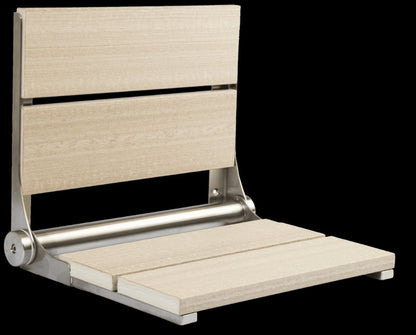 18″ Bilanx Shower Seat in Brushed Stainless Finish.