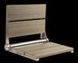 18″ Bilanx Shower Seat in Brushed Stainless Finish.