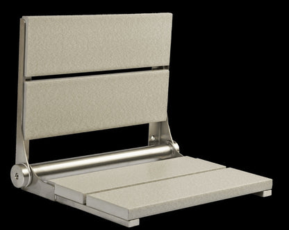 18″ Bilanx Shower Seat in Brushed Stainless Finish.