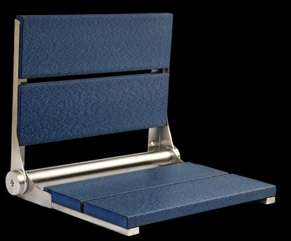 18″ Bilanx Shower Seat in Brushed Stainless Finish.