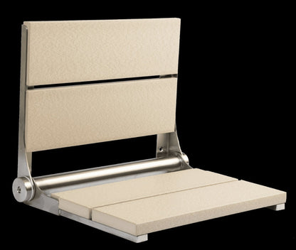 18″ Bilanx Shower Seat in Brushed Stainless Finish.