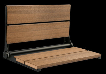 26″ Bilanx Shower Seat in Matte Black Finish.