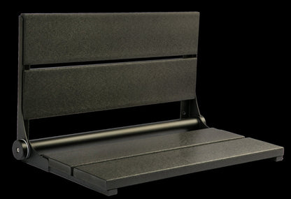 26″ Bilanx Shower Seat in Matte Black Finish.