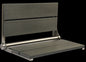 26″ Bilanx Shower Seat in Brushed Finish.