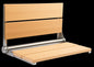 26″ Bilanx Shower Seat in Brushed Finish.