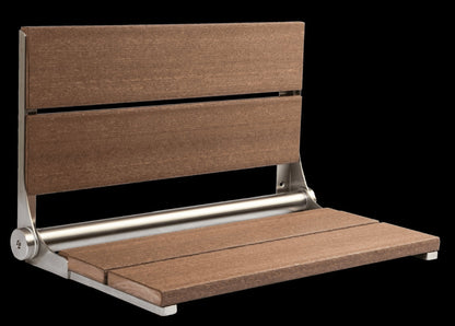 26″ Bilanx Shower Seat in Brushed Finish.