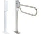 Floor mounted support column. Stainless steel.
