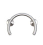Polished shower valve ring grab bar
