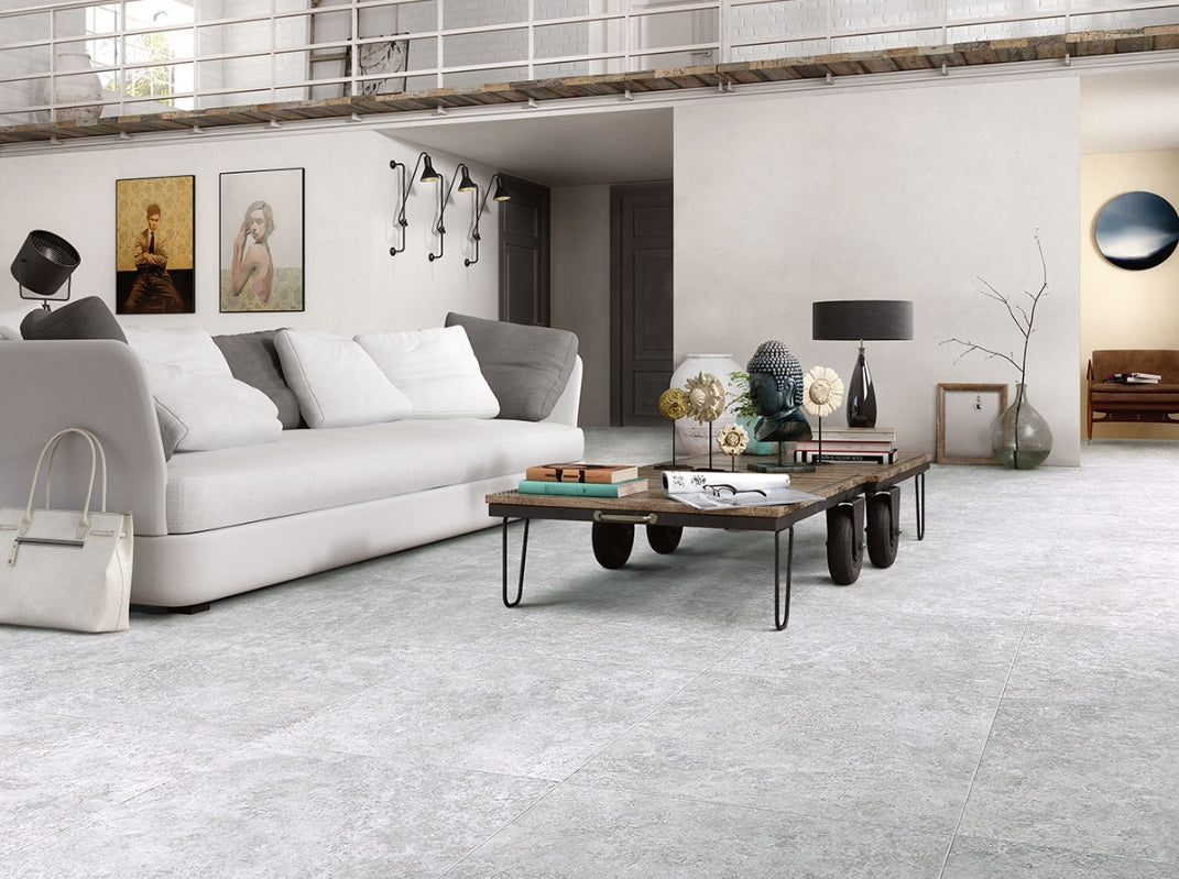 Lunar Silver Porcelain Tile