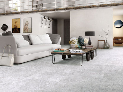 Lunar Silver Porcelain Tile
