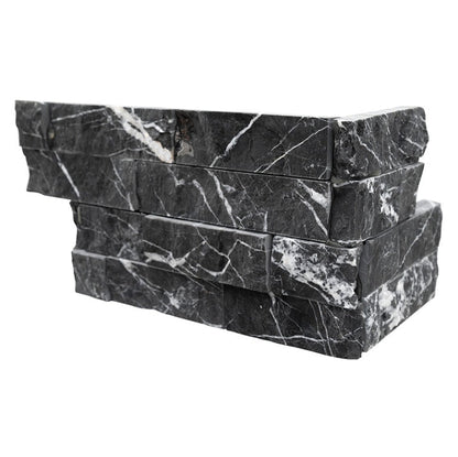 Marquina Nero Stacked Stone – Rockmount™ Collection | Split Face Finish