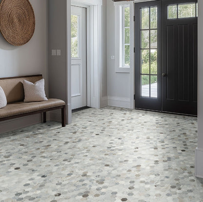 Capri Blue 2" Hexagon Mosaic Tile