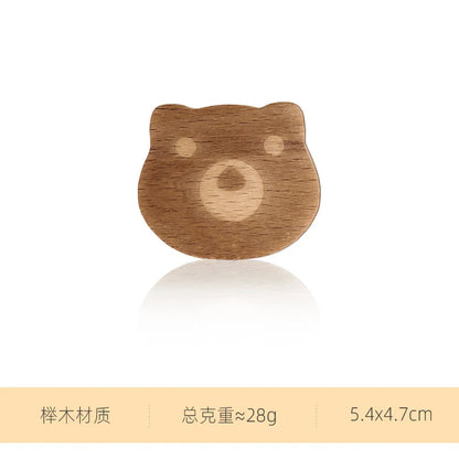 1Pc Star Moon Wooden Hook Multi-Purpose Key Holder Coat Storage Rack Wall Self Adhesive Hook Children Room Decoration Gadgets