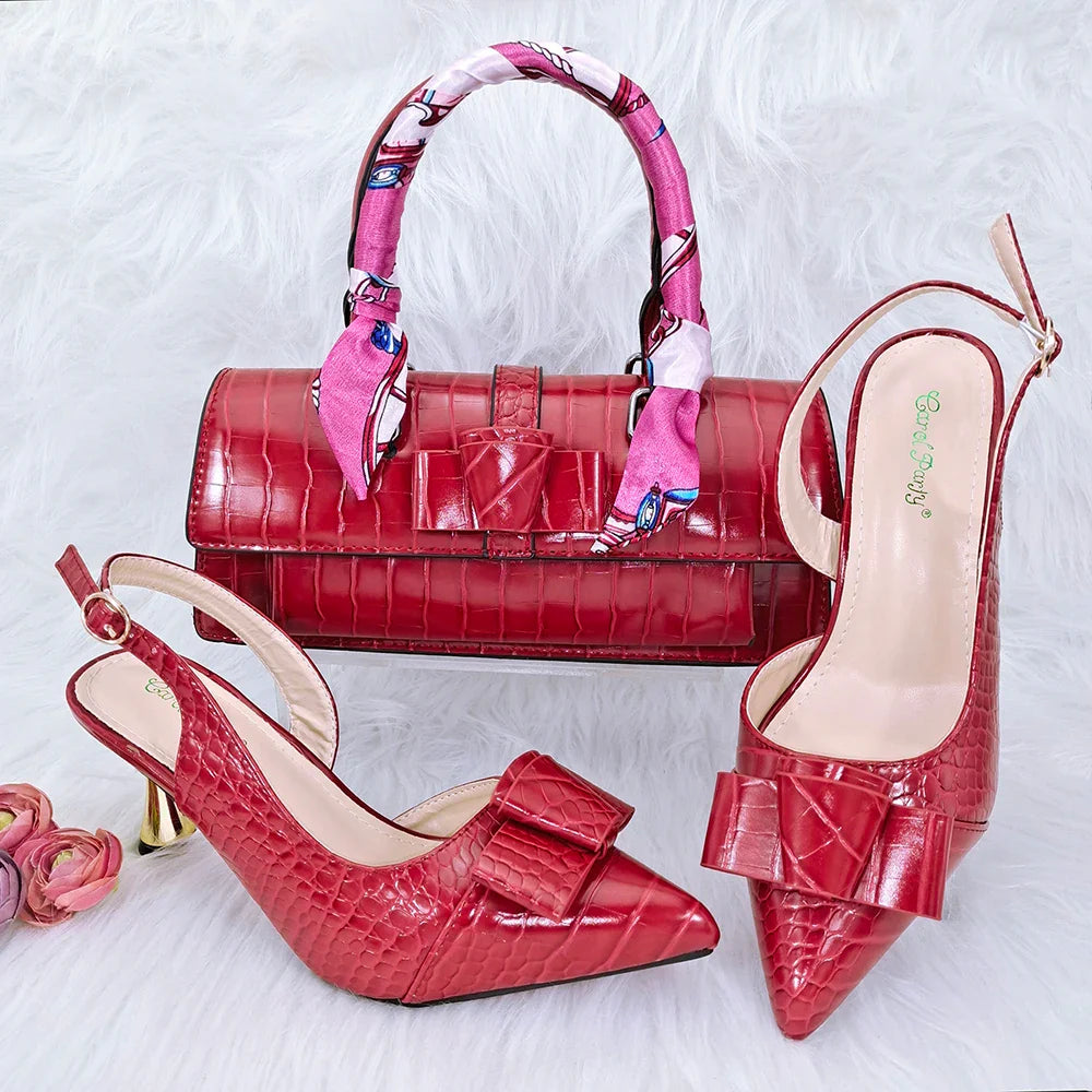 New Matching Women Shoe and Bag Set HFG1-16
