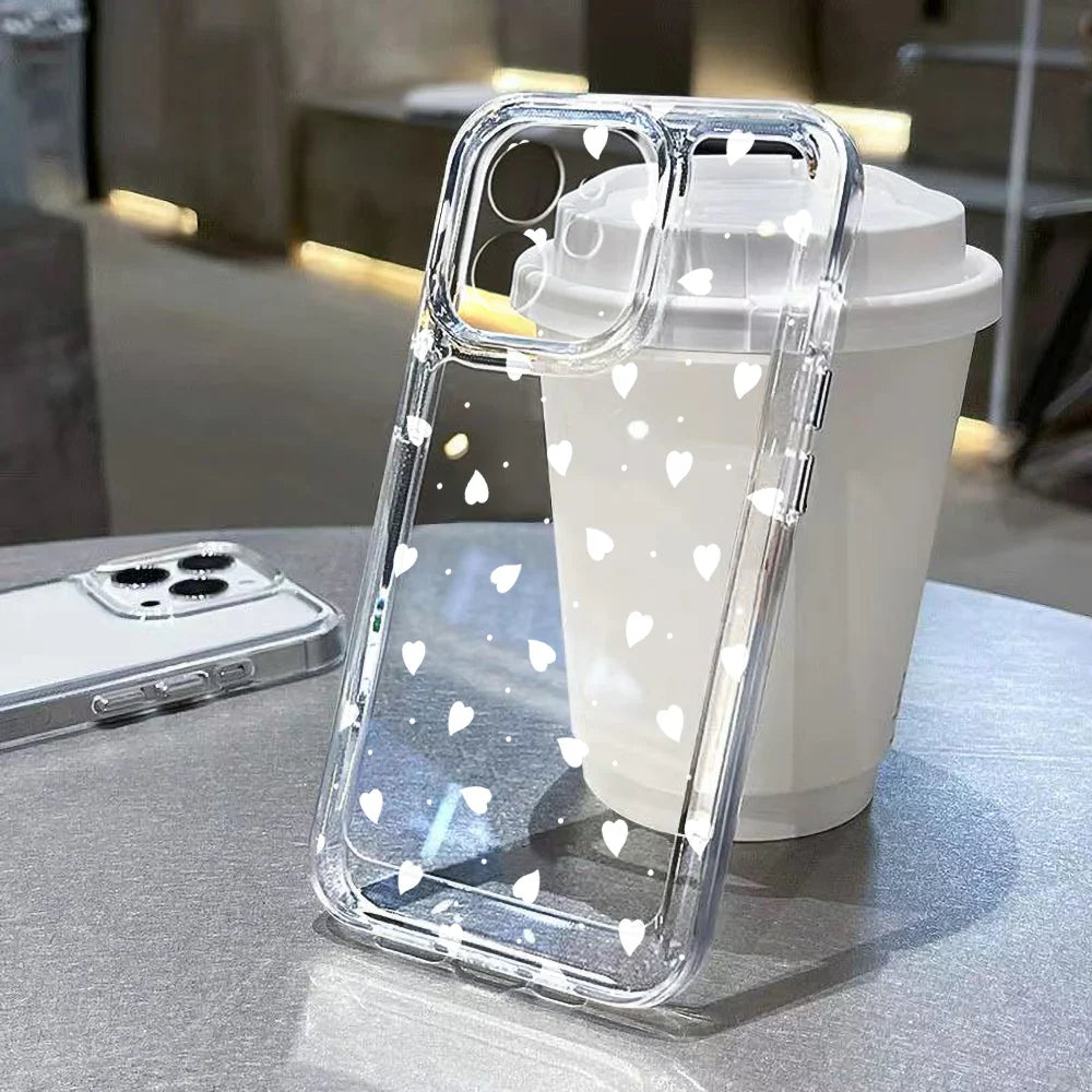 Pink Love Heart Phone Case