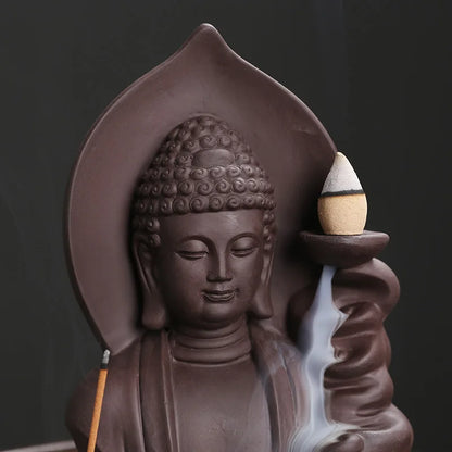 Serene Buddha Backflow Incense Burner