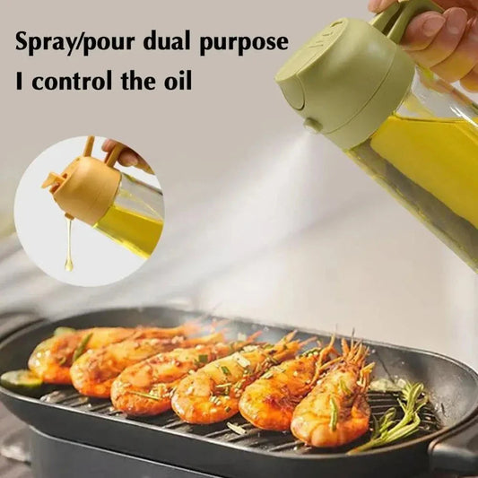 Dual Function Oil Spray and Pour Bottle | Kitchen Accessories | Kitchen + Metal