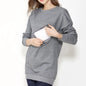 Maternity Nursing Sweatshirt 100% Cotton Winter Maternity Clothes T-shirt Breastfeeding Tops Hoodie Sweater For Pregnant Women