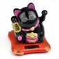 2.5 Japanese Solar Wave Hand Lucky Cat, Car Decorations, New Year Decorations  Hand Crafts Figurines And Miniatures 1pc Plastic