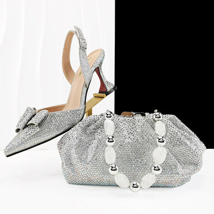 High Quality Style Ladies Shoes And Bags Set HC1-1