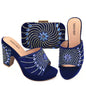 New Arrival African Wedding Shoes and Bag Set HJK1-22