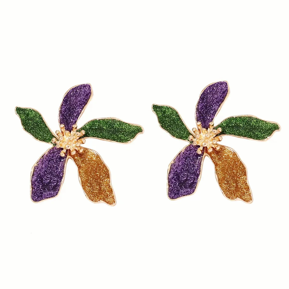 Sweet Big Flower Stud Earrings
