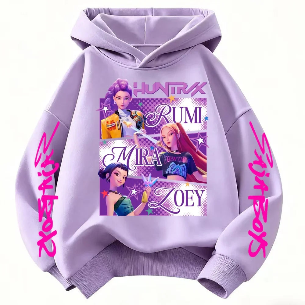 2025 hot sales New Kpop Demon Hunters girls group Printing Hoodie  Pullover Tops Man Woman Sweatshirt autumn winter hoodies