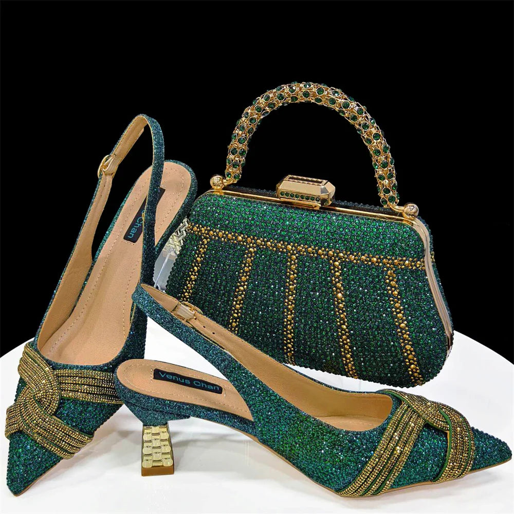 Lastest Italian Style Shoes with Matching Bag Set HAS1-5