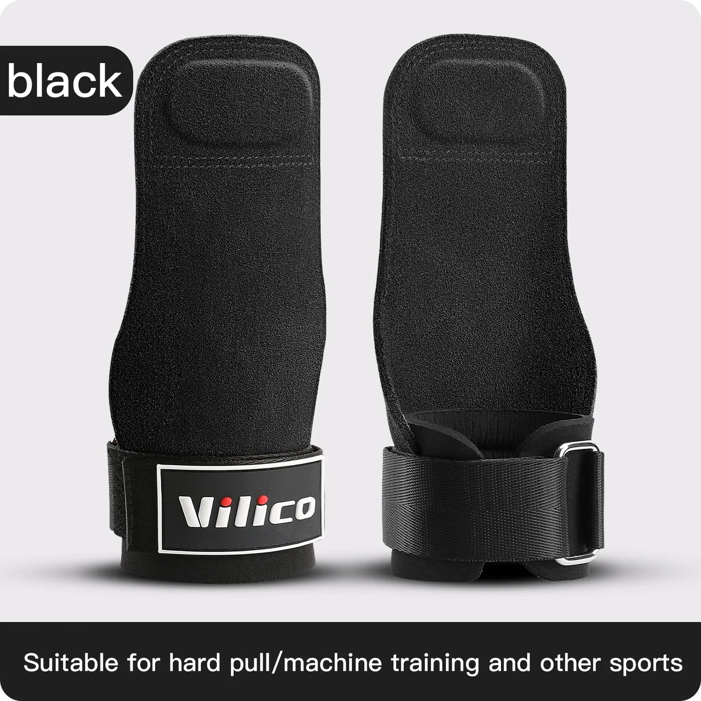 Gym Grips For Men Women Cowhide Palm Guards Weightlifting Fitness Workout Gloves Grips with Wrist Wraps Training Equipment